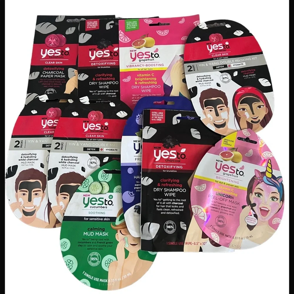Say yes to tomatoes hair and  face Mask lot of 10 NEW